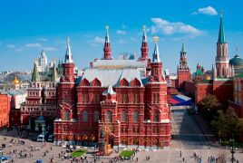 Государственный Исторический музей, памятник маршалу Жукову, Нулевой километр. © Moscowviews.ru