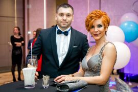 Алексей Верба (ВсеНовостройки.ру) и Елена Кудымова ("Метриум") на Urban Awards.
