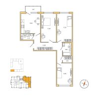 3-комнатные 