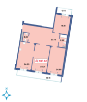 3-комнатные 