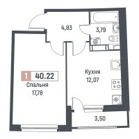 1-комнатные 