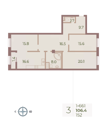 Квартира в ЖК Neva Haus