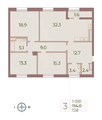 Квартира в ЖК Neva Haus