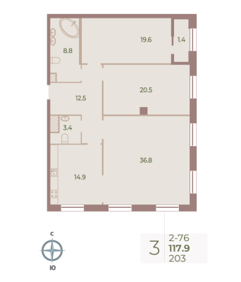 Квартира в ЖК Neva Haus
