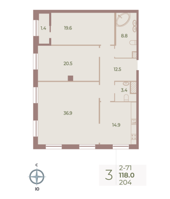Квартира в ЖК Neva Haus