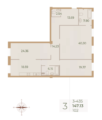 Квартира в ЖК Neva Haus