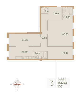 Квартира в ЖК Neva Haus