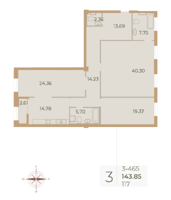 Квартира в ЖК Neva Haus