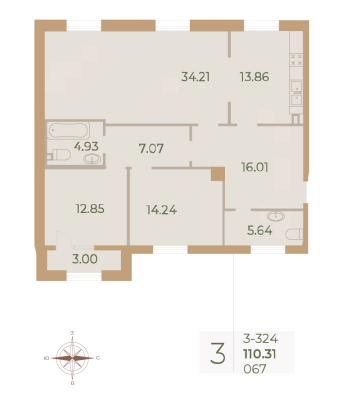 Квартира в ЖК Neva Haus
