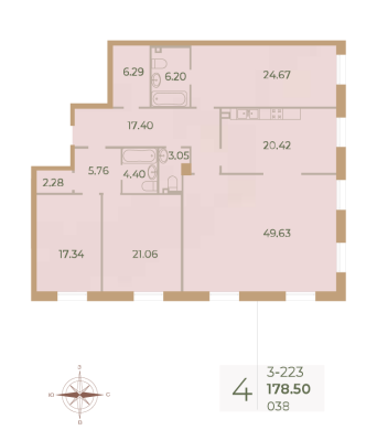 Квартира в ЖК Neva Haus