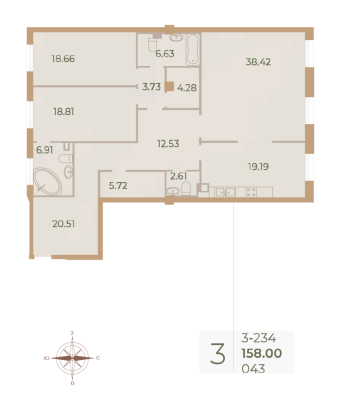 Квартира в ЖК Neva Haus