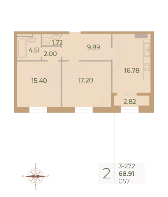 Квартира в ЖК Neva Haus