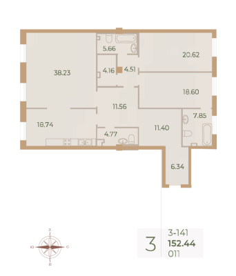 Квартира в ЖК Neva Haus