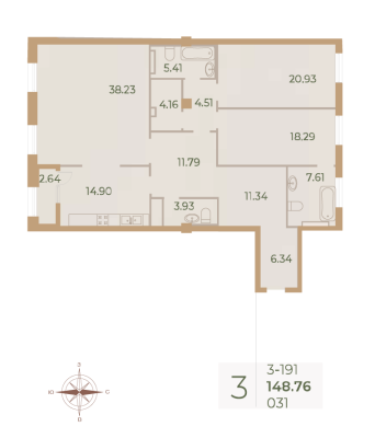 Квартира в ЖК Neva Haus