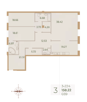 Квартира в ЖК Neva Haus
