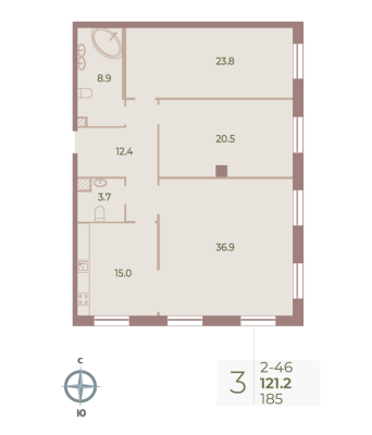 Квартира в ЖК Neva Haus