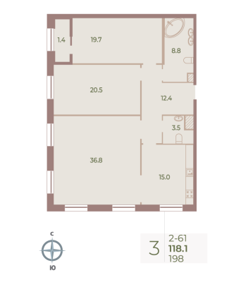 Квартира в ЖК Neva Haus