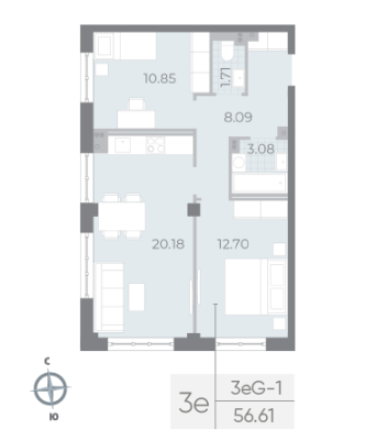 Квартира в ЖК NEVA RESIDENCE