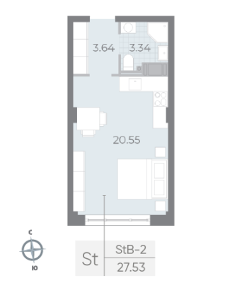 Квартира в ЖК NEVA RESIDENCE