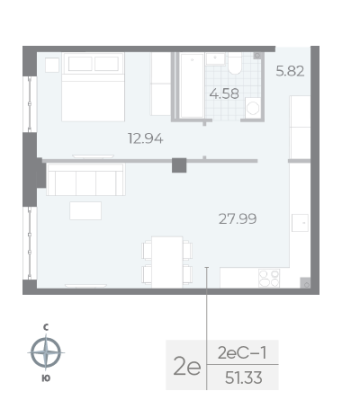Квартира в ЖК NEVA RESIDENCE