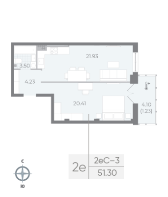 Квартира в ЖК NEVA RESIDENCE