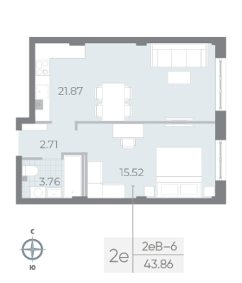 Квартира в ЖК NEVA RESIDENCE