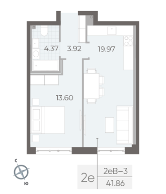 Квартира в ЖК NEVA RESIDENCE