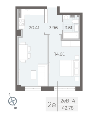 Квартира в ЖК NEVA RESIDENCE
