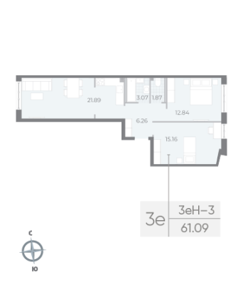 Квартира в ЖК NEVA RESIDENCE
