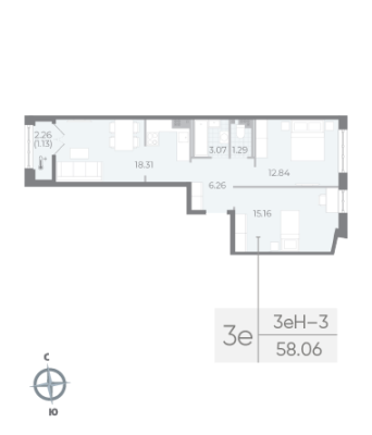 Квартира в ЖК NEVA RESIDENCE