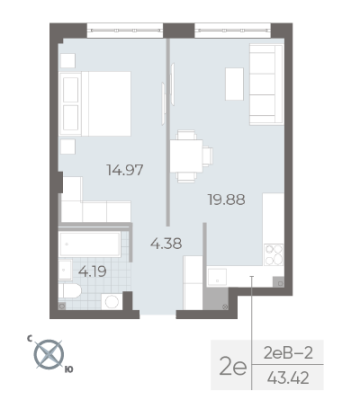 Квартира в ЖК NEVA RESIDENCE