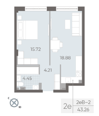 Квартира в ЖК NEVA RESIDENCE