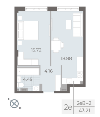 Квартира в ЖК NEVA RESIDENCE