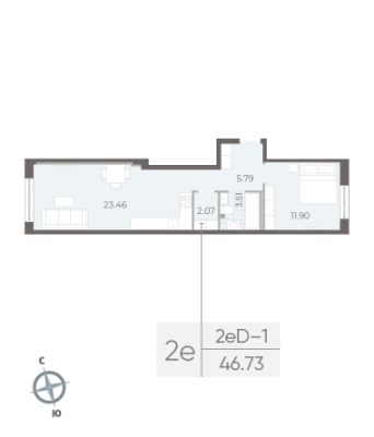 Квартира в ЖК NEVA RESIDENCE