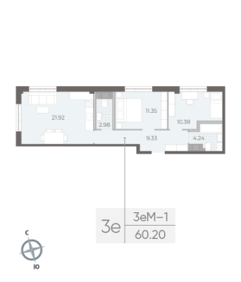 Квартира в ЖК NEVA RESIDENCE