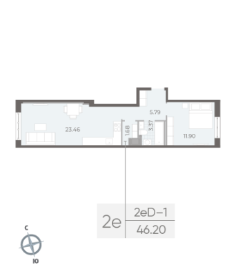 Квартира в ЖК NEVA RESIDENCE