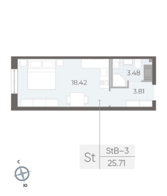 Квартира в ЖК NEVA RESIDENCE