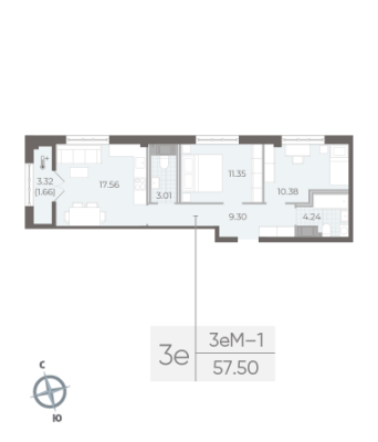 Квартира в ЖК NEVA RESIDENCE