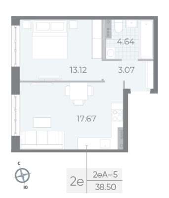 Квартира в ЖК NEVA RESIDENCE
