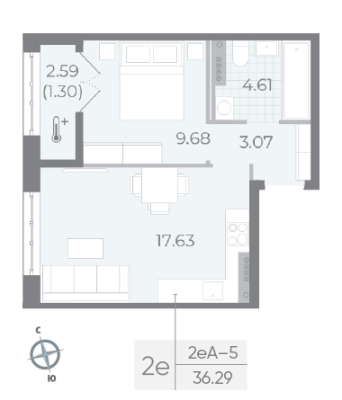 Квартира в ЖК NEVA RESIDENCE