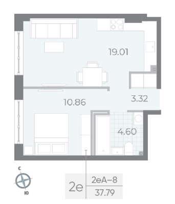 Квартира в ЖК NEVA RESIDENCE