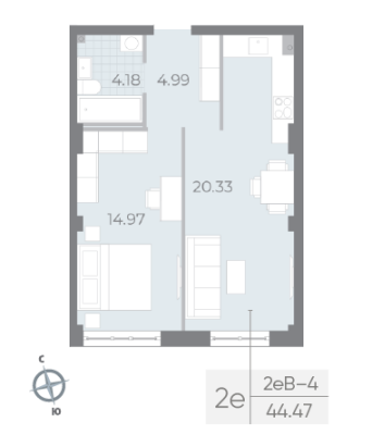 Квартира в ЖК NEVA RESIDENCE