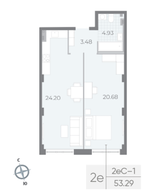 Квартира в ЖК NEVA RESIDENCE