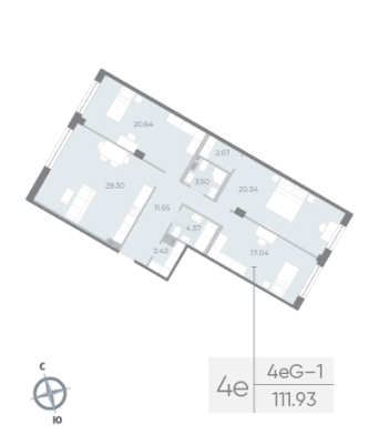 Квартира в ЖК NEVA RESIDENCE