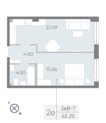 Квартира в ЖК NEVA RESIDENCE