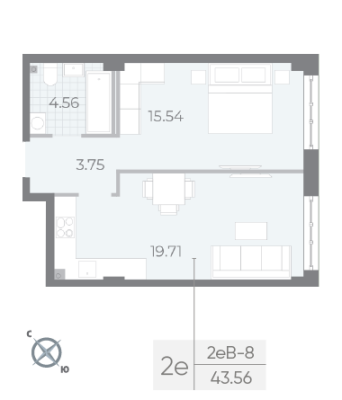 Квартира в ЖК NEVA RESIDENCE