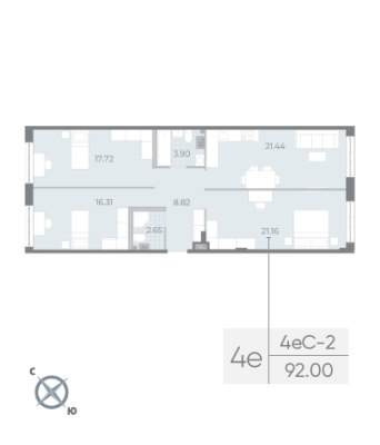 Квартира в ЖК NEVA RESIDENCE