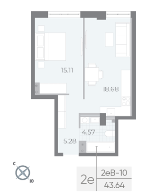 Квартира в ЖК NEVA RESIDENCE