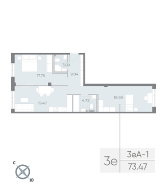 Квартира в ЖК NEVA RESIDENCE