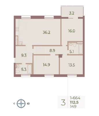 Квартира в ЖК Neva Haus